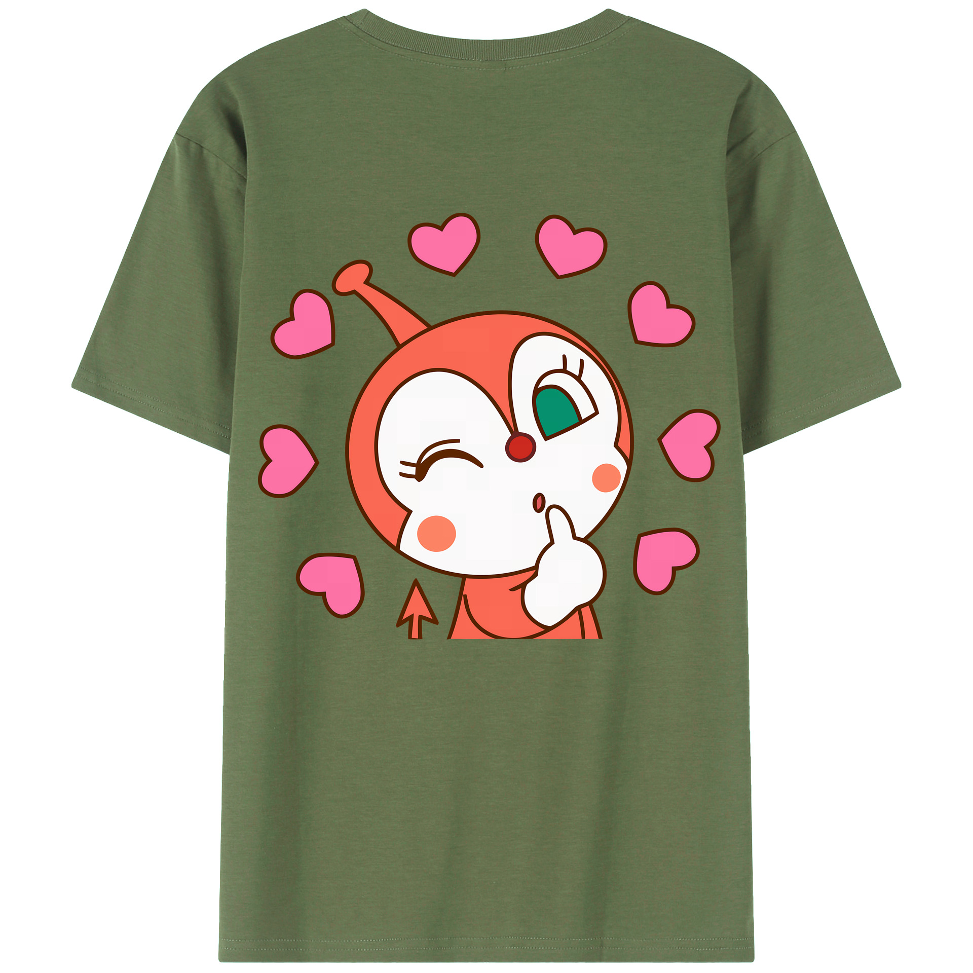 （画像用） アンパンマン Anpanman 綿100％ メンズ半袖Tシャツ（バックプリント） 通気性